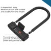 KENRONE Heavy Duty Bike U Lock, 4 Digit Combination Password