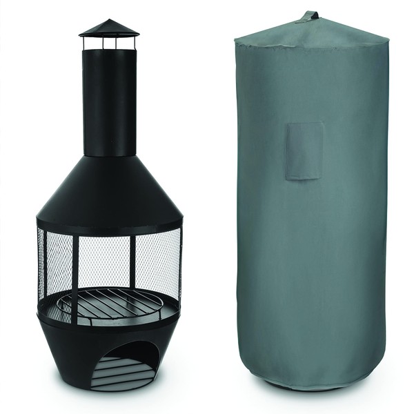 LIVIVO Chimenea Fire Pit Cover - For Outdoor Patio Heater