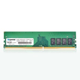 DDR4 17000U PC4 2133 16GB UDIMM, DDR4-2133MHz PC4-17000 CL15 1Rx8 1.2V Non-ECC 288 Pin Desktop Memory Module Ram