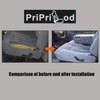 Priprilod Gray Cloth Driver Side Bottom Replacement Seat Cover Compatible