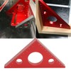 Aluminum Alloy Right Angle Ruler DIY Woodworking Triangle Ruler Measuring