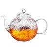 Glass Teapot with Removable Infuser-1500ml/50oz Clear GlassTea Pot for Stovetop,
