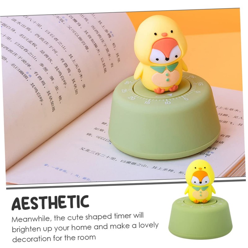 BIUDECO Cute Cartoon Kitchen Timer Visual Manager for Baking Cooking