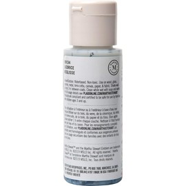Martha Stewart Crafts 99134 Family Friendly Multi-Surface Vintage Leaf Glitter Acrylic Craft Paint, Licorice