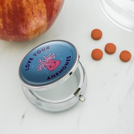 Love Your Anemones Enemies Funny Humor Pill Case Trinket Gift Box