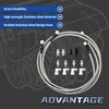 Assembroverse 70 Inch Flexible SS Braided Transmission Cooling Hose Kit