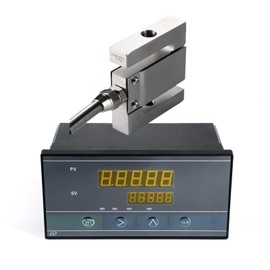 QILICHUANGAN S Type Load Cell Sensor with Indicator Display,Five-Digit Display Weight Sensor,Peak Hold Alarm Value Setting,Test Tension and Compression Force Weight (0-1T with Indicator)