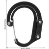 Aluminium Carabiner D-Ring Hook, Multi-functional Mountaineering Buckle for Outdoor Climbing,