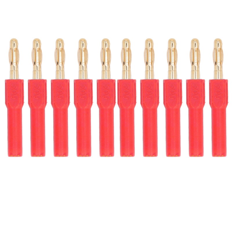 10Pcs Banana Plug 4.0mm Male to 2mm Female Connector 30V