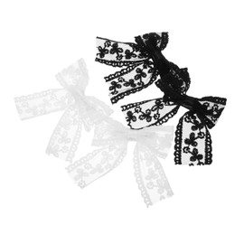 Ipetboom Bow Hair Clips Set 4pcs Lace Bow Hairpins Tassel Hair Accessories for All Occasions