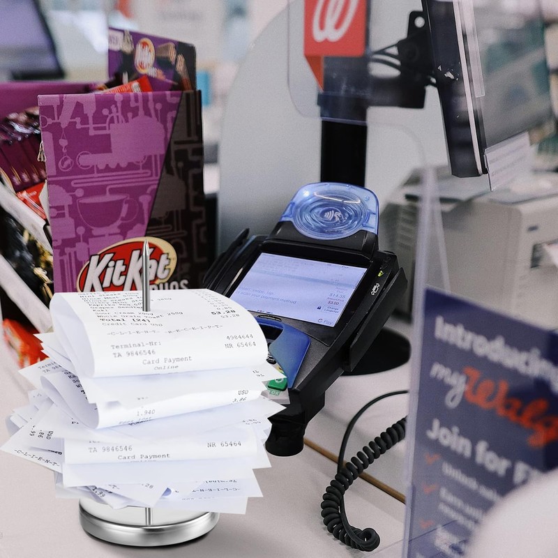 Receipt Holder 2pcs Ticket Holder Ticket Stabber for Restaurant Receipt