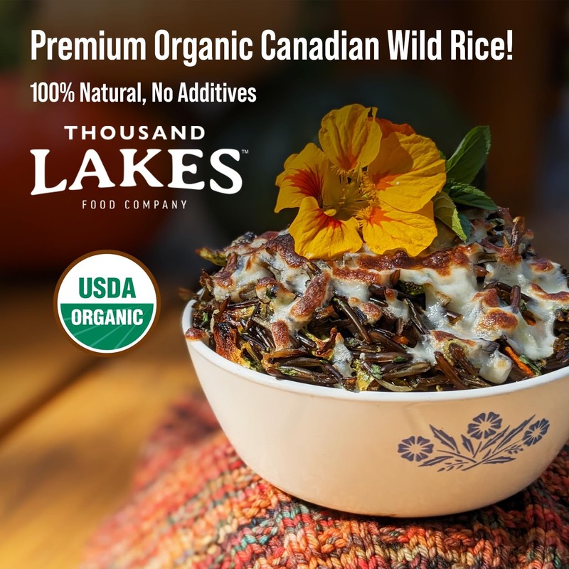 Thousand Lakes Organic Canadian Wild Rice - Premium - Bulk