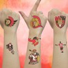 7PCS Temporary Tattoos For Hockey Fans Adults Kids