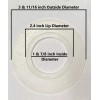 NUFLUSH Flush Valve Silicone Seal 94mm OD, 47 mm ID,