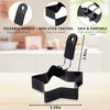 Egg Rings Stainless Steel 2 Pieces Egg Mould Fried Egg