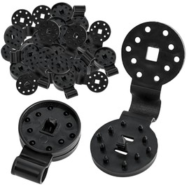 40PCS Easy Gadgets Tarp Clips, Shade Cloth Heavy Duty Lock Grip, Shade Cloth Clips, Removable & Reusable Shade Cloth Clips, Windproof Garden Shade Net Clip, Round Plastic Clips for Sun Shade Net