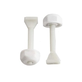 Keeney PP835-19 2-3/8" Plastic Toilet Bolts Open Cap Nut