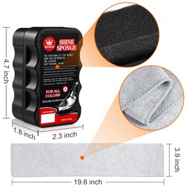 12 esmaltes de piel con brillo instantáneo para zapatos con paños de limpieza de zapatos para botas de zapatos, muebles, chamarra de piel (estilo F)