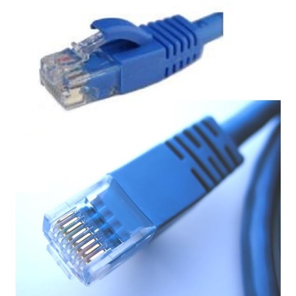 UbiGear 200ft Blue RJ45 CAT6 Ethernet LAN Network Internet Computer Solid Wire 23 AWG UTP Cable