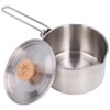 1000ml Camping Pot Stainless Steel Portable Outdoor Tea Coffee Pot