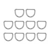 10pcs 316 Stainless Steel D Ring Semi Circular Welded D