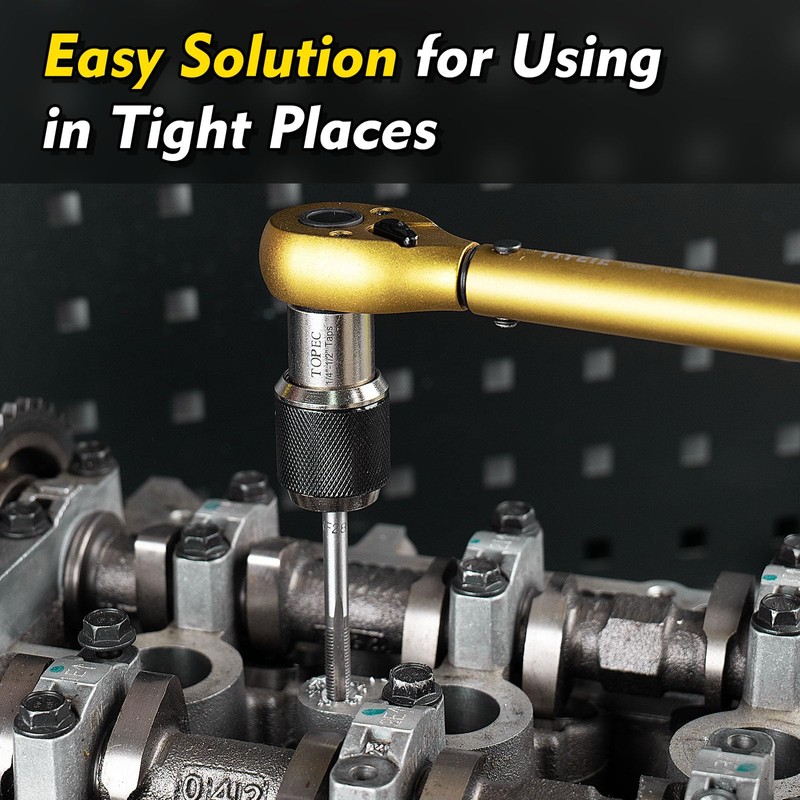 Topec Tap Socket Set, 3PCS Tap Extractor Tool with Adjustable