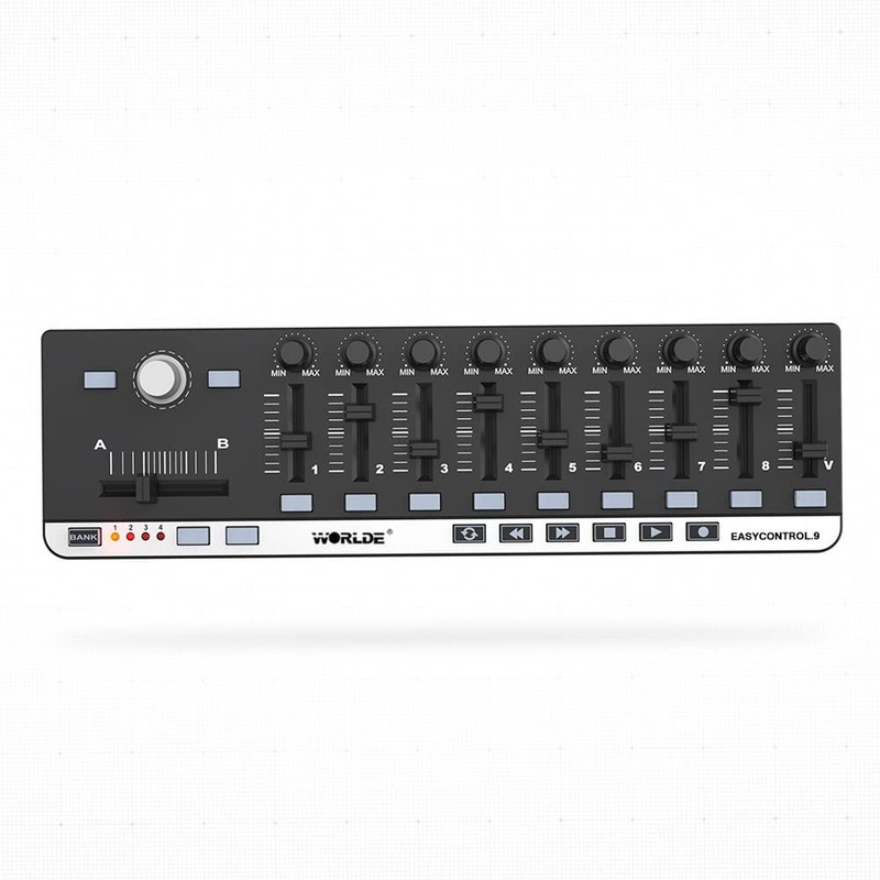 ERYUE EasyControl.9 Portable Mini USB 9 Slim-Line Control MIDI Controller
