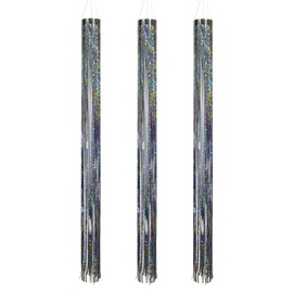 In the Breeze 9502 Silver Mylar Holographic Windsock (3 Pack)