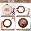 RattanView 12 Pcs Wood Embroidery Hoop Frame with Embroidery Hoops