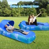 BKDEORS Inflatable Lounger Air Sofa with Detachable Sunshade Inflatable Lounger