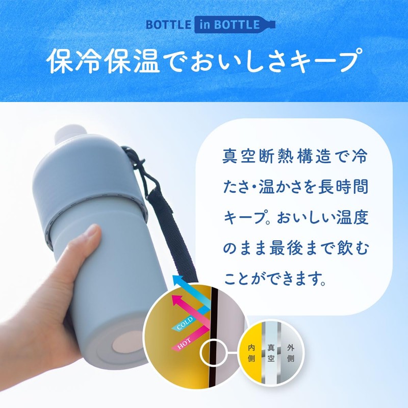 Atlas AQBIB-APB Plastic Bottle Holder, Water Bottle, Cold Insulation, 16.9