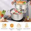 COSTWAY 3-Tier Steamer for Cooking, 11 Inch Stainless Steel Steamer