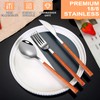 Portable Utensils Set with Case 18/8 Stainless Steel Silverware Sets