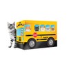 PAWVISH School Bus Cardboard Cat House and Scratcher, Play House,