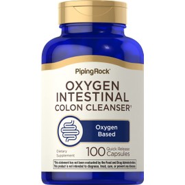 Piping Rock Piping Rock Colon Cleanse | 100 Capsules | Oxy-Tone Oxygen Intestinal Cleanser | Non-GMO, Gluten Free Supplement
