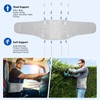 AUTOSAGE Heavy-Duty Adjustable Back Brace-Size XL(Belly 45.3-53.1 in), Features Removable