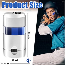 Maxcheck 3 Pcs Blue Eye Face Paint Blendable Safe Glare Reduction Football Face Paint for Sports Makeup, Kids, Adults, Athletes, Baseball, Softball Players, 3 Colors