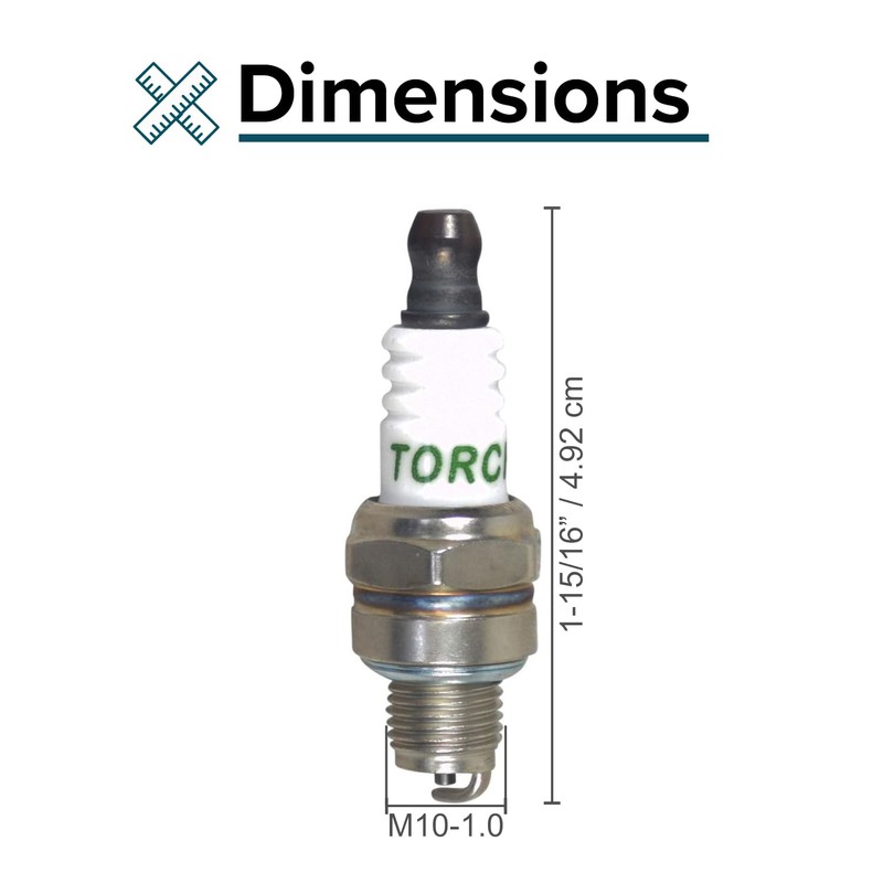 AlveyTech CMR6A Spark Plug for 40cc 4-Stroke ATV, Dirt Bike,