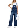 Cicy Bell Women's Denim Bib Overalls Casual Adjustable Strap Wide