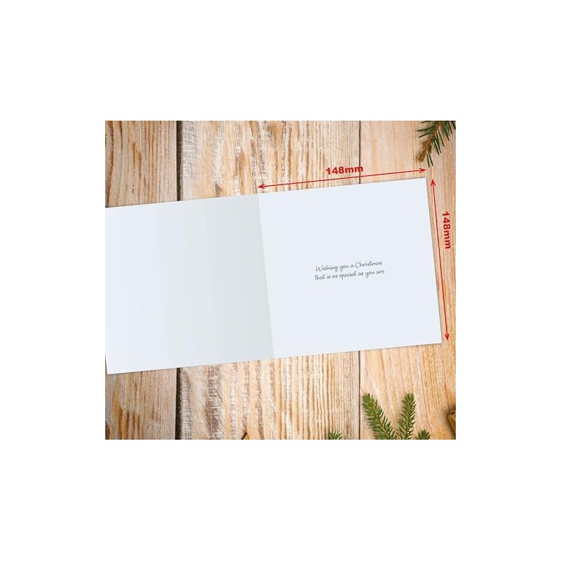 Christmas Card for Wife. Christmas Lake Design. Eco-friendly & UK