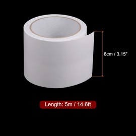 HARFINGTON Tarpaulin Repair Tape, 3.15" x14.6ft Universal Waterproof Awning Cloth Repair Tape for Crafts Home Improvement Outdoor Tent, White