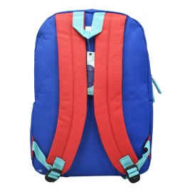 Lluvia Mochila Con Compartimiento Para Laptop Lisa Rojo Con Azul Ll20bpi22 Lluvia Color Violeta/verde Diseño De La Tela Liso
