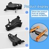 2 PCS Clips with Miter Saw Mounting Brackets Compatible with