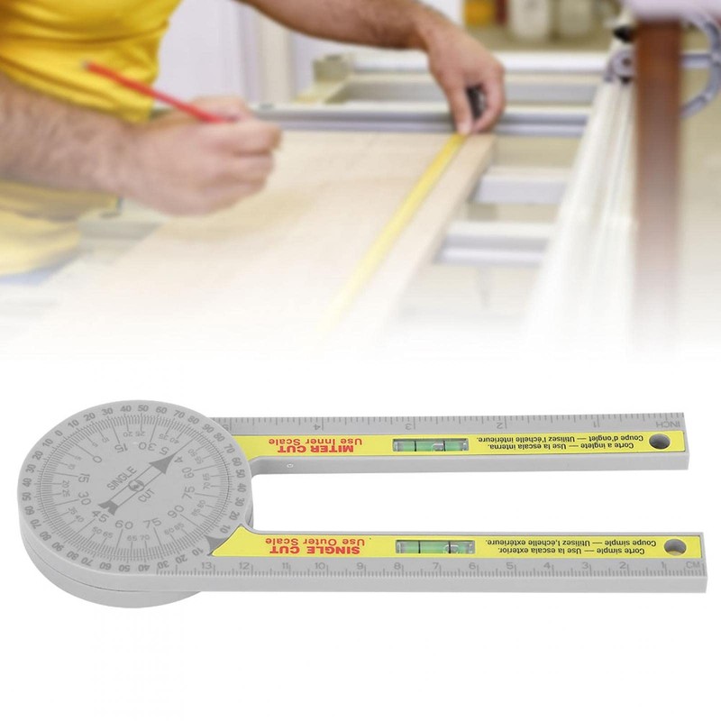 Protractor, Woodworking Protractor, Protractor Ruler, Highly Accurate Woodworking Goniometer Measuring
