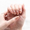 BEAUTYAVENUE Heart Beige Gradient Real Gel Nail Sticker