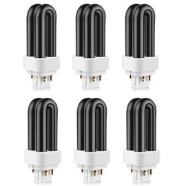 PACETAP 6 Pack 41050 7W Replacement Bulbs Compatible with Dynatrap DT1050 DT1100 DT1250, 1/2 Acre U Shape Replacement Bulb Light