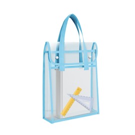 aninako Browboard Holder, Contact Bag, Document File, Transparent, File Case, Carrying Bag, Waterproof, Large Capacity, Convenient to Carry, Thick, Includes Handle, Divider, Stationery, Business Trip, Office Supplies, Carrying Bag, Clipboard, Document Ca
