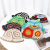 Crochet Bucket Hat for Women Knit Beanies Cap Handmade Foldable