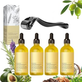 Juego de 5 PCS Aceite Natural Para el Crecimiento del Cabello,Aceite Para Crecimiento de cabello con rosemary oil,para crecimiento del cabello, adecua