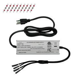 LED Driver Power Supply Waterproof IP67, Low Voltage Transformer Adapter,Ideal for Outdoor Lighting,Architectural Lighting,Decorative Lighting,Sign Light,Mining lamp (24VDC 6.25A 150W)